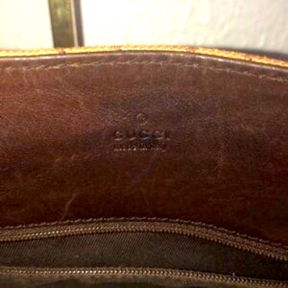 Gucci Tan GG Monogram Tote with Leather Accents - Picture 10 of 14